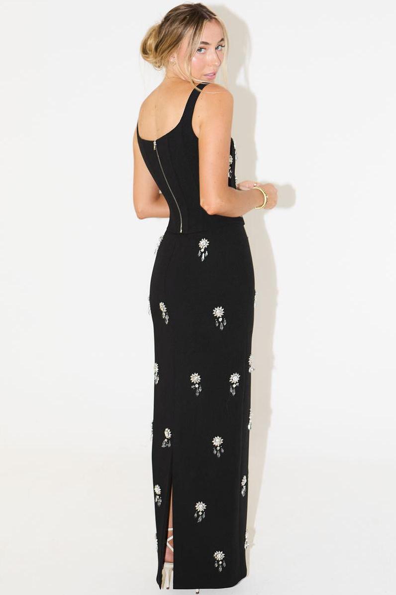 Coordinated The Ultimate Muse Crystal Maxi Skirt Set