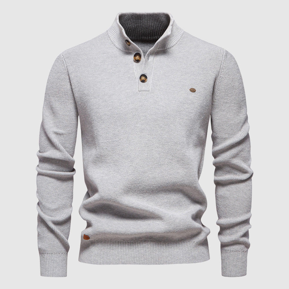 Breathable Wool Blend Sweater for Cold Weather