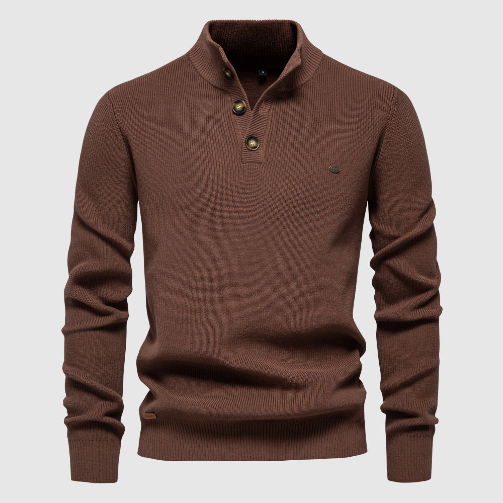 Breathable Wool Blend Sweater for Cold Weather