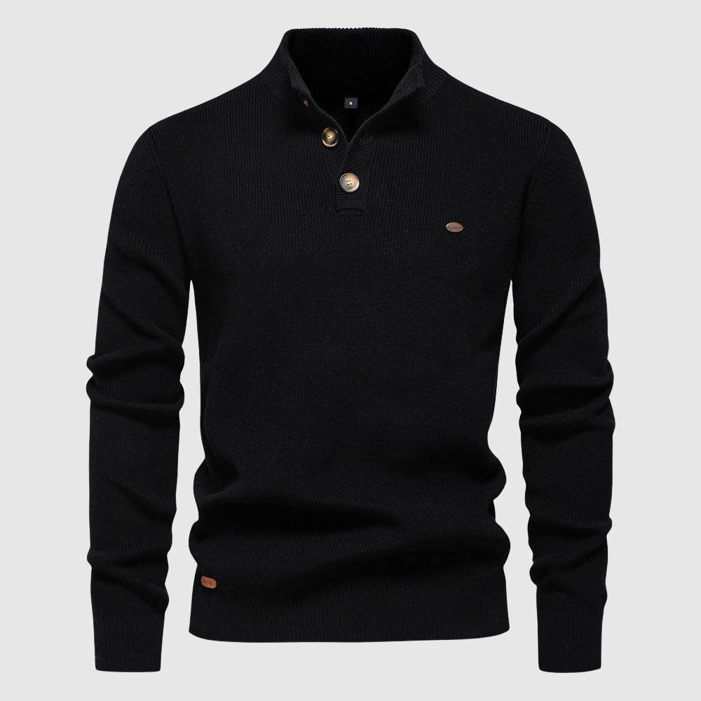 Breathable Wool Blend Sweater for Cold Weather