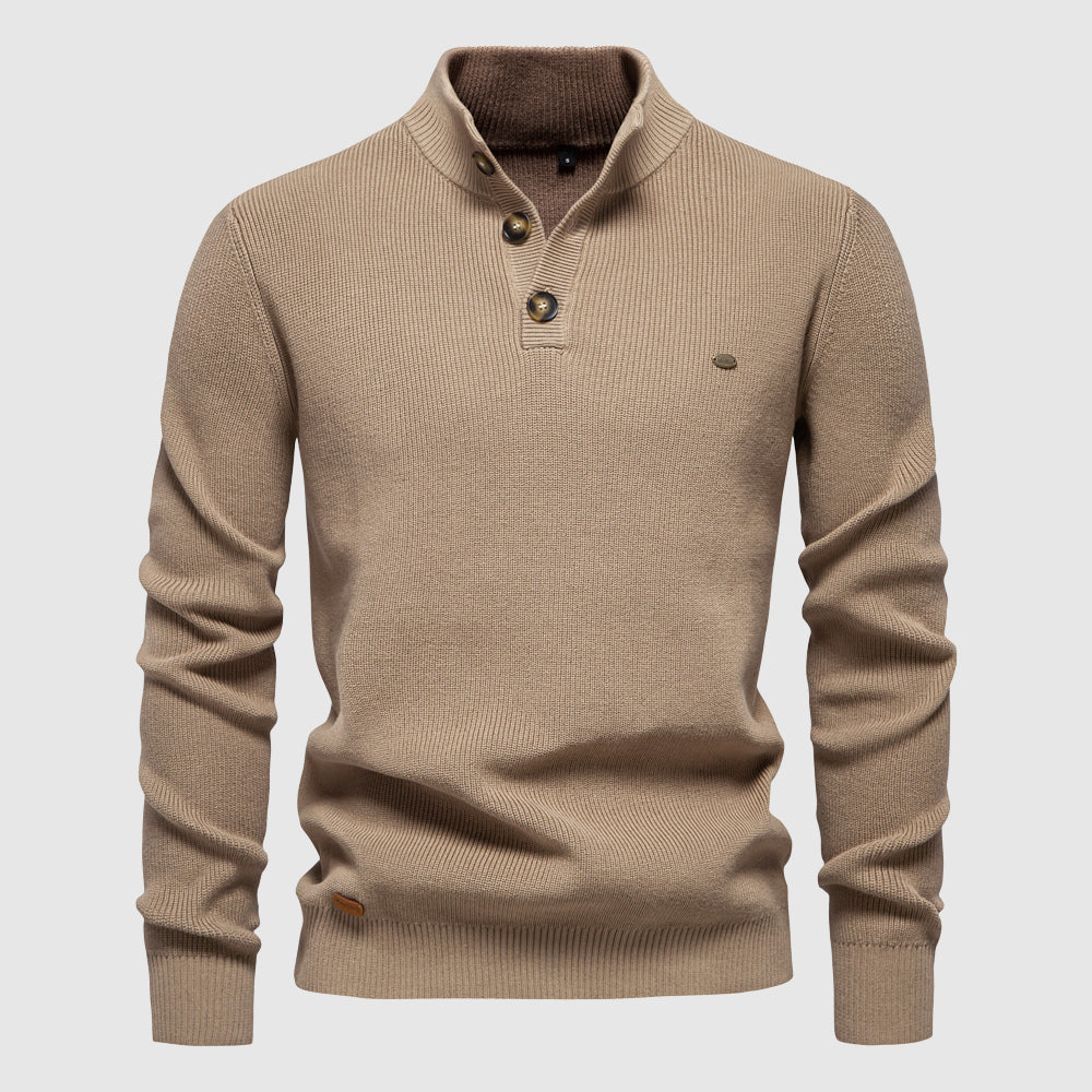 Breathable Wool Blend Sweater for Cold Weather