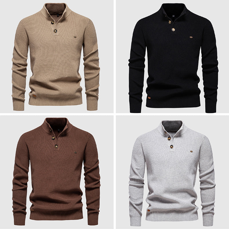 Breathable Wool Blend Sweater for Cold Weather