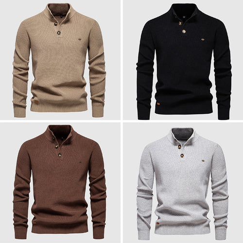 Breathable Wool Blend Sweater for Cold Weather