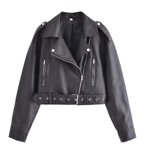 Leather Jacket in Retro Style