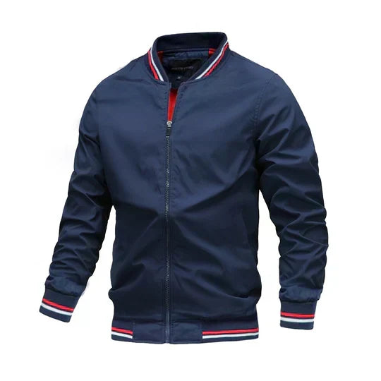 Breathable Denim Bomber Jacket