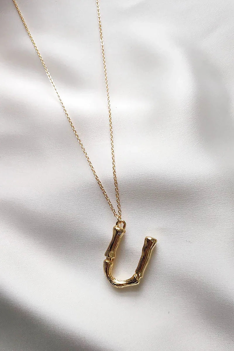Statement Initial Necklace U-Z
