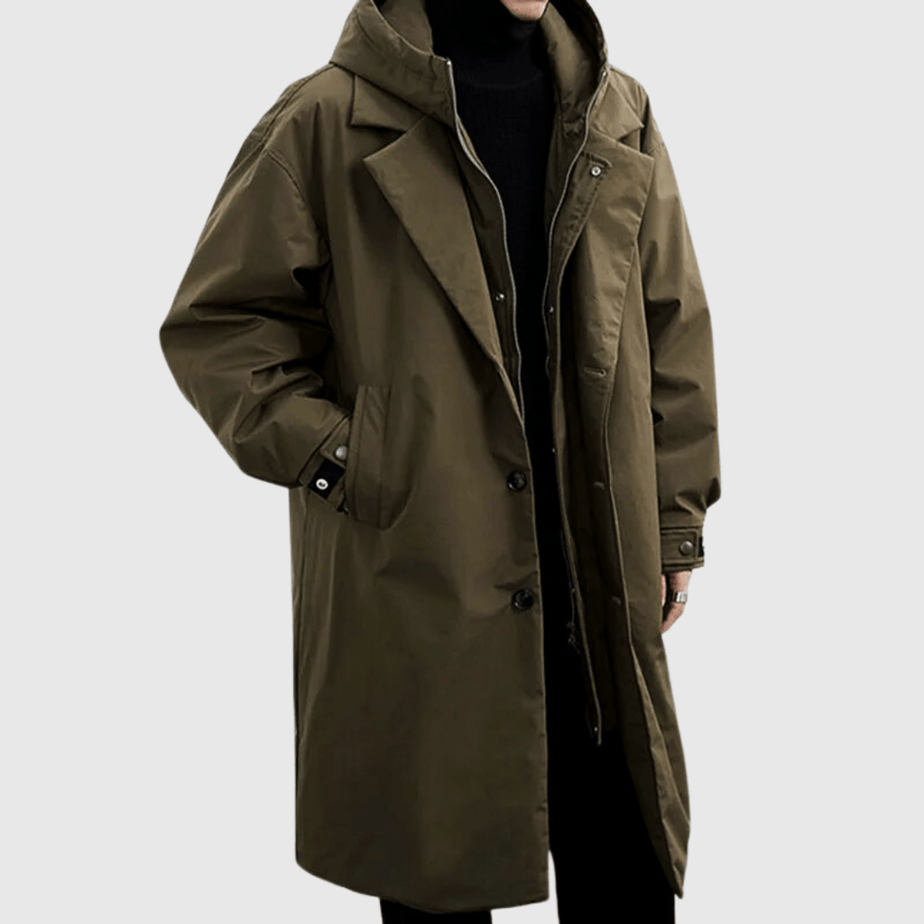 Water-Resistant Coat with Breathable Fabric