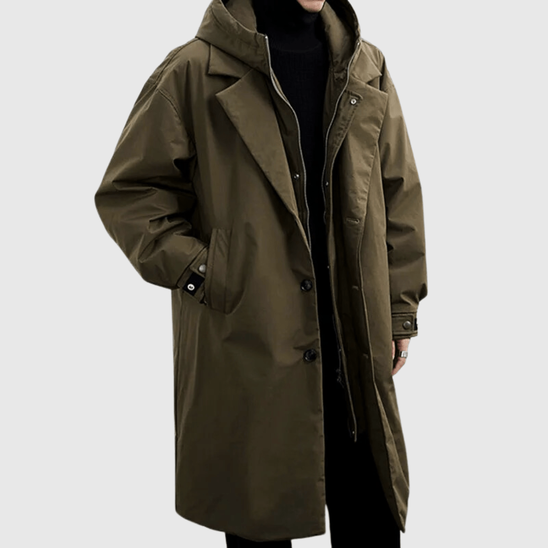 Water-Resistant Coat with Breathable Fabric