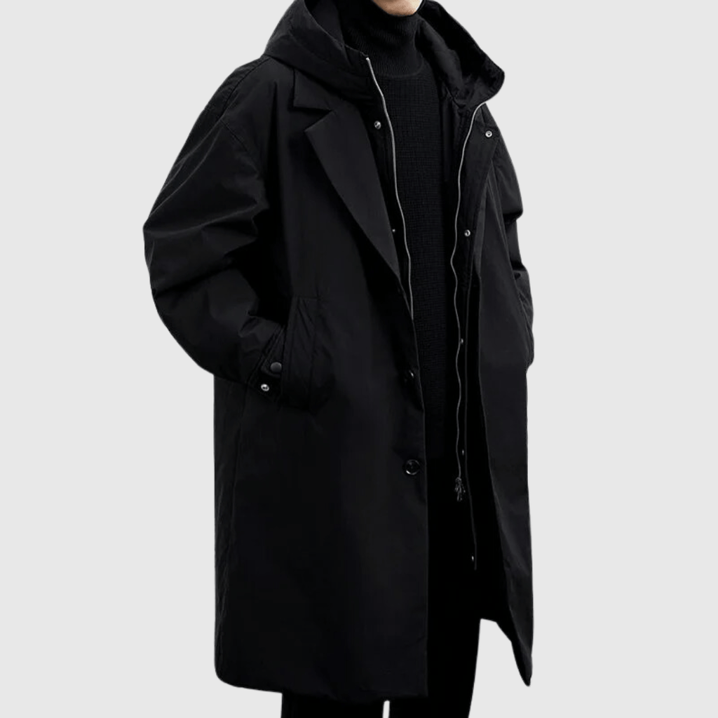 Water-Resistant Coat with Breathable Fabric