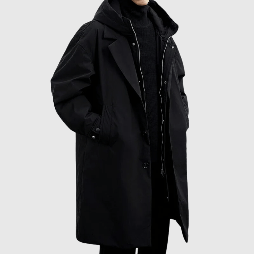 Water-Resistant Coat with Breathable Fabric