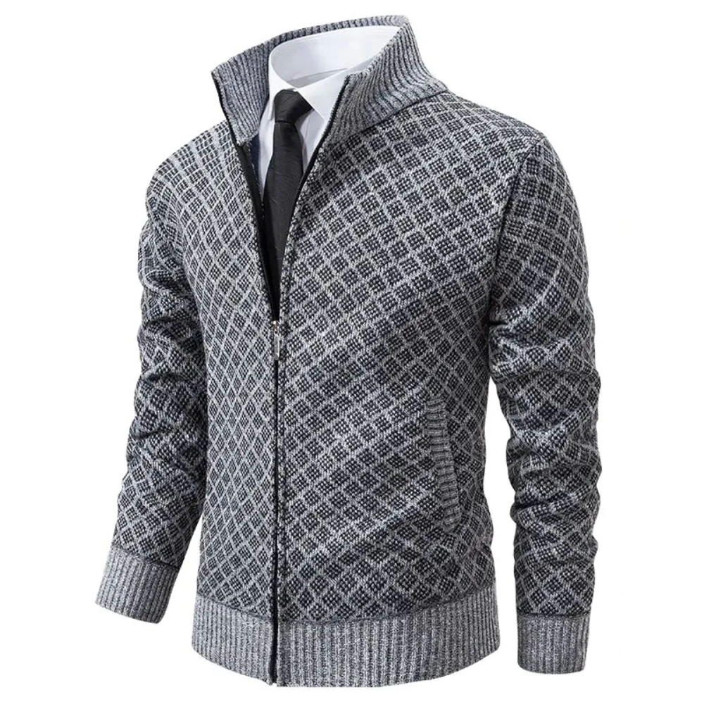Urban Jacket with Textured Knit