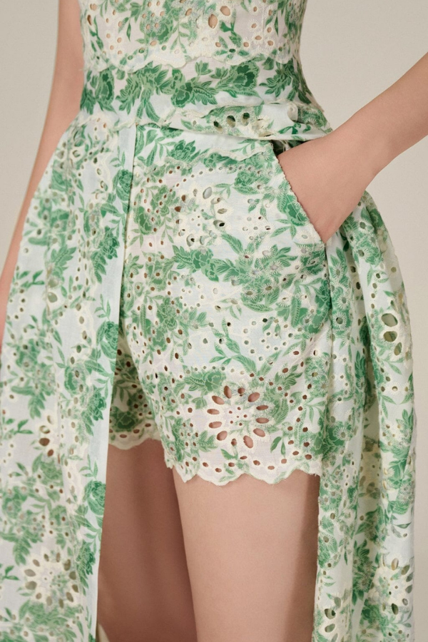 Ursule Spaghetti Flower Skirt Set