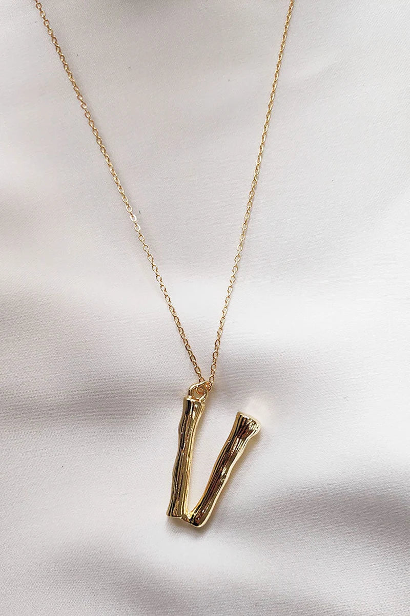 Statement Initial Necklace U-Z