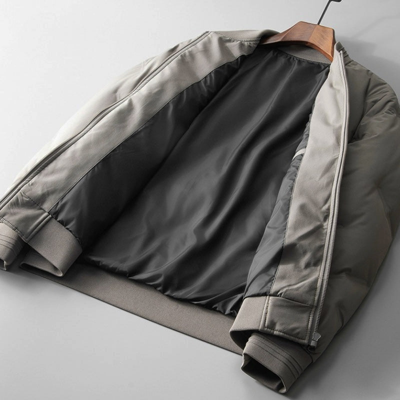 Jacket with Stand Collar