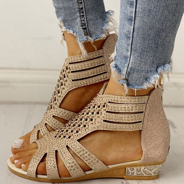 IRIS - Orthopedic Sandals with Low Heel