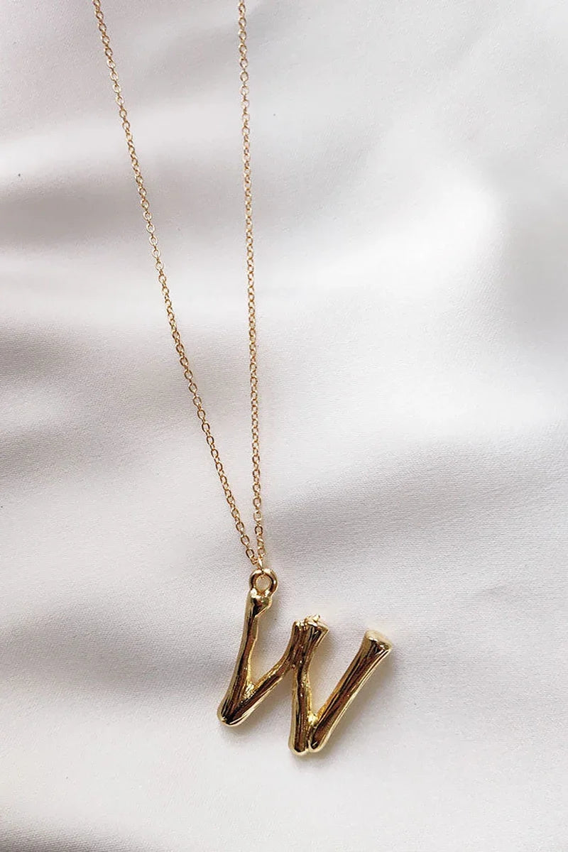 Statement Initial Necklace U-Z