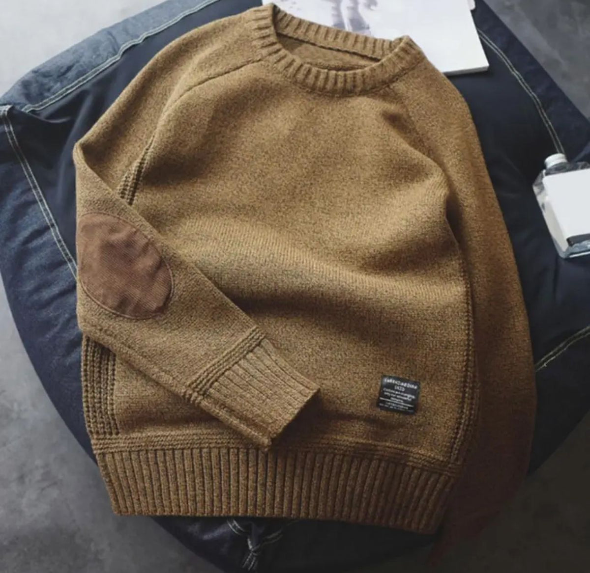 Warm Leather Sweater