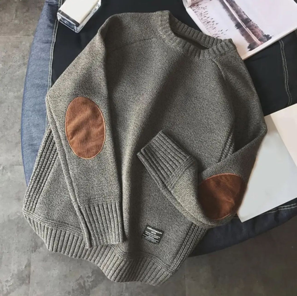Warm Leather Sweater