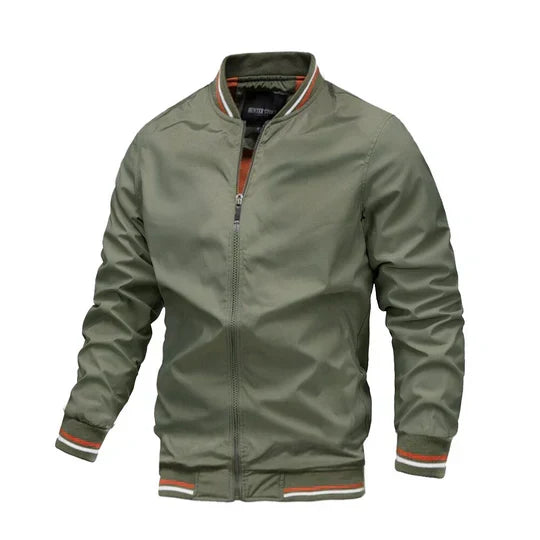Breathable Denim Bomber Jacket