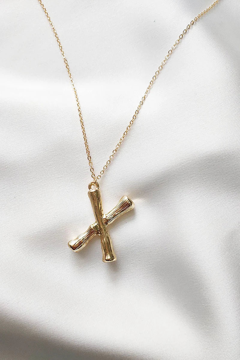 Statement Initial Necklace U-Z