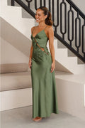 Isadora Maxi-Length Dress - Olive