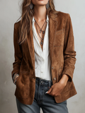Retro Brown Suede Jacket