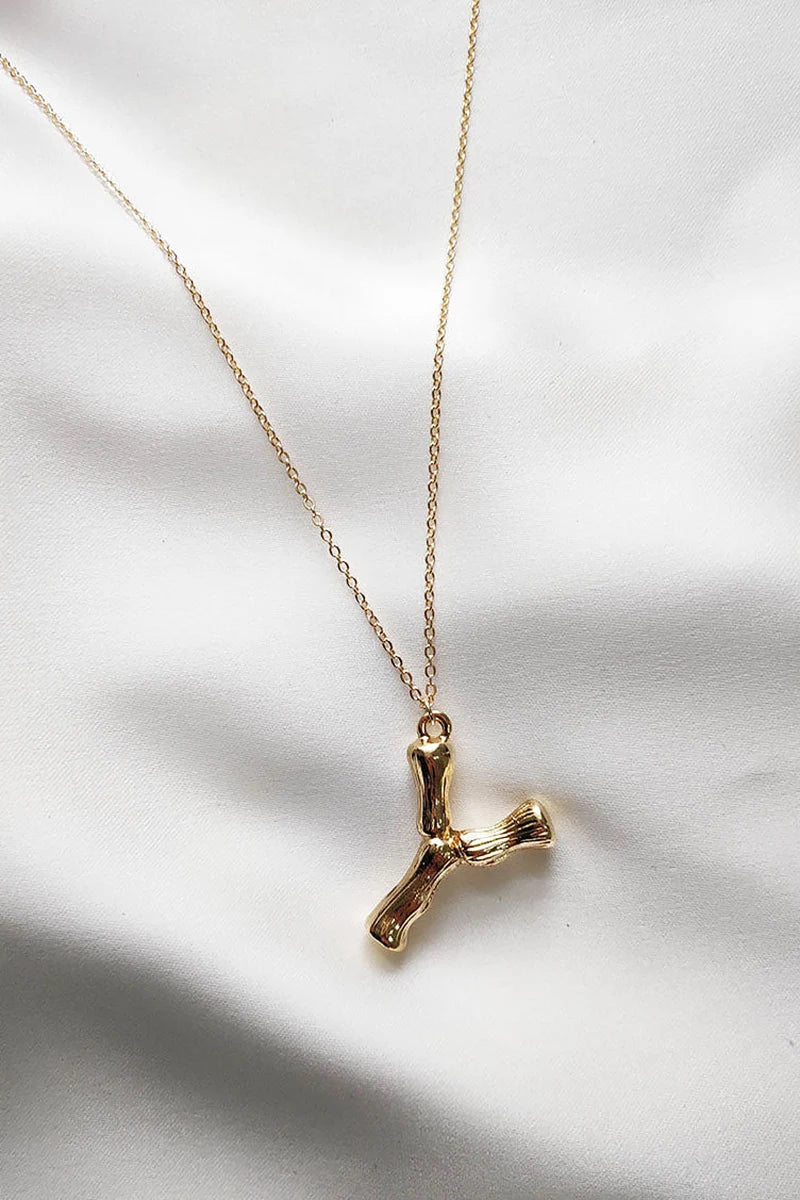 Statement Initial Necklace U-Z