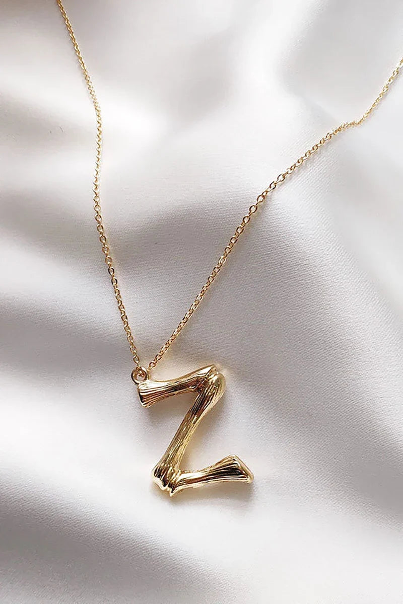 Statement Initial Necklace U-Z