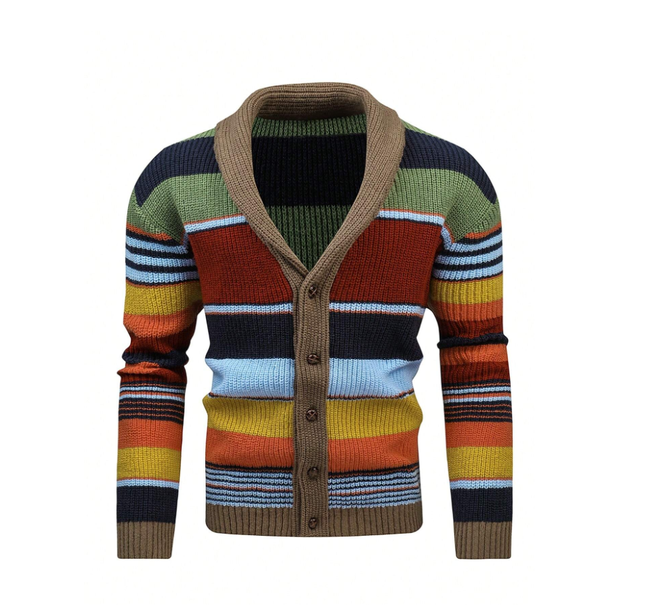 Polyester Cardigan with Button Front
