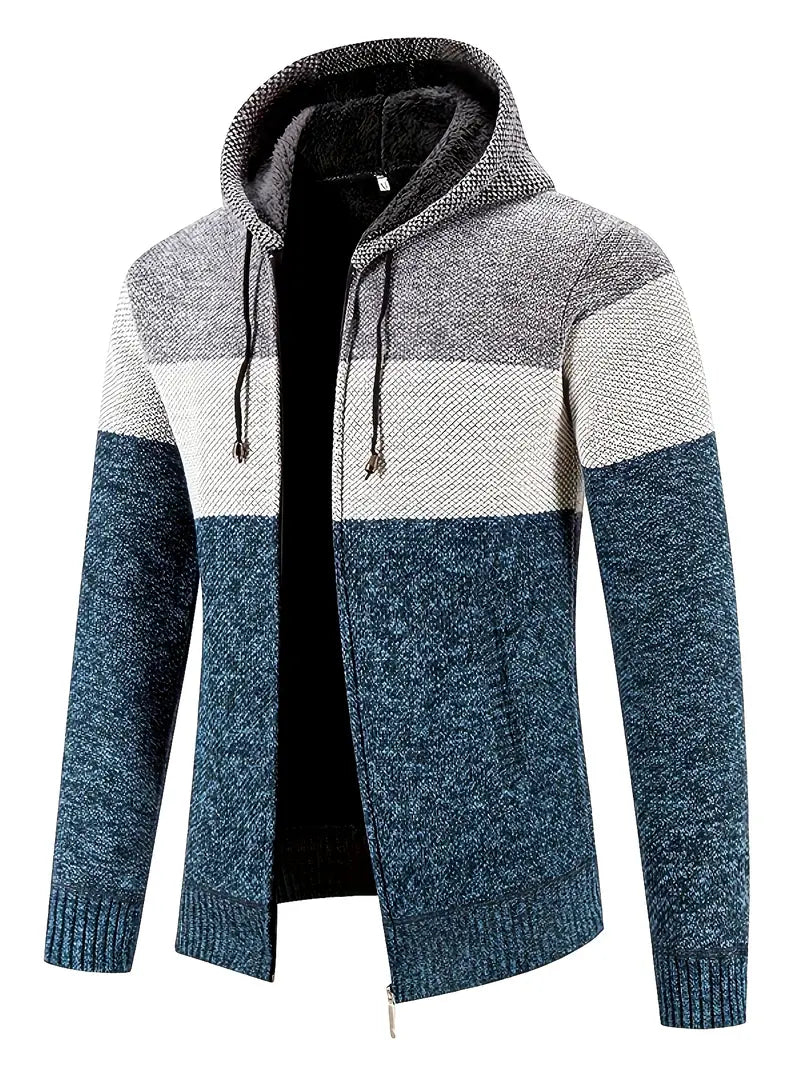 Wool Blend Cardigan with Lined