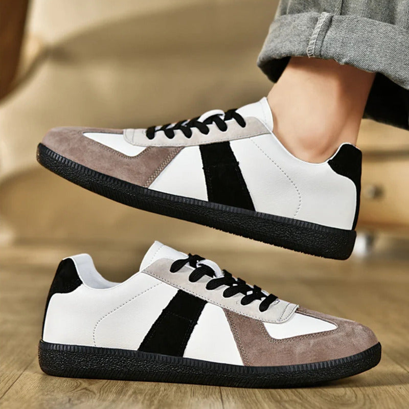 Suede Sneakers with Cushioned Insole