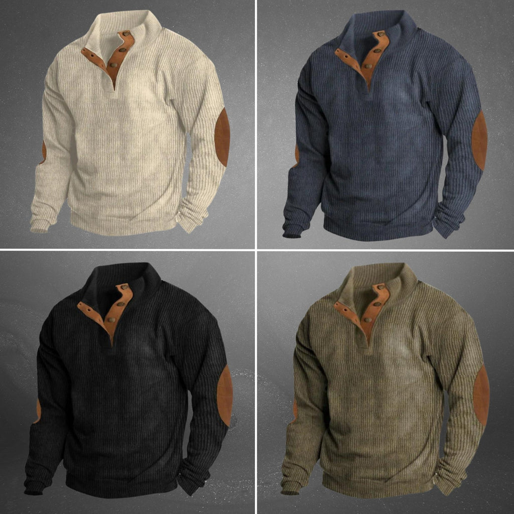 Breathable Denim Sweater with Lightweight Feel