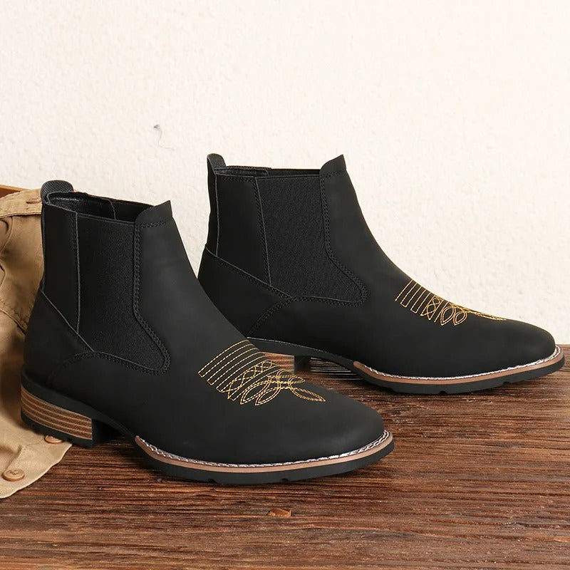 Chelsea Boots with Stacked Heel