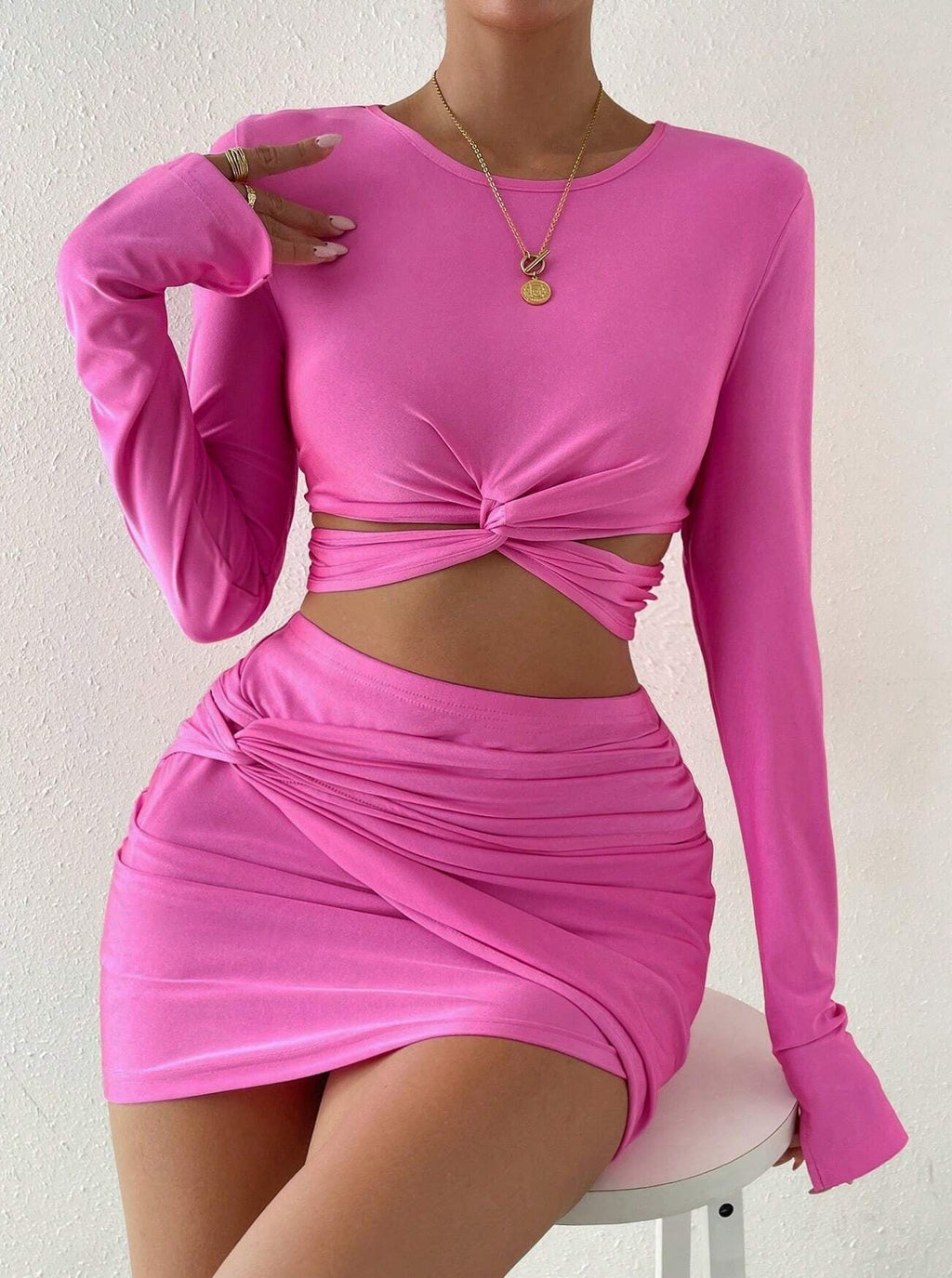 Kesha - Two-Piece Lace Bodycon Set