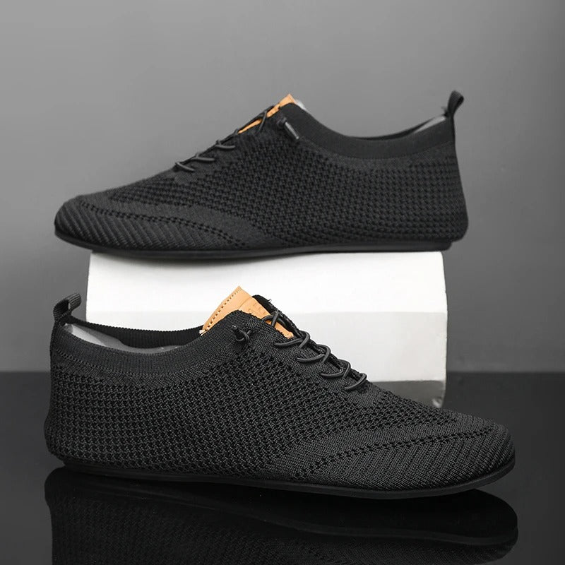Mesh Knit Sneakers with Breathable Upper