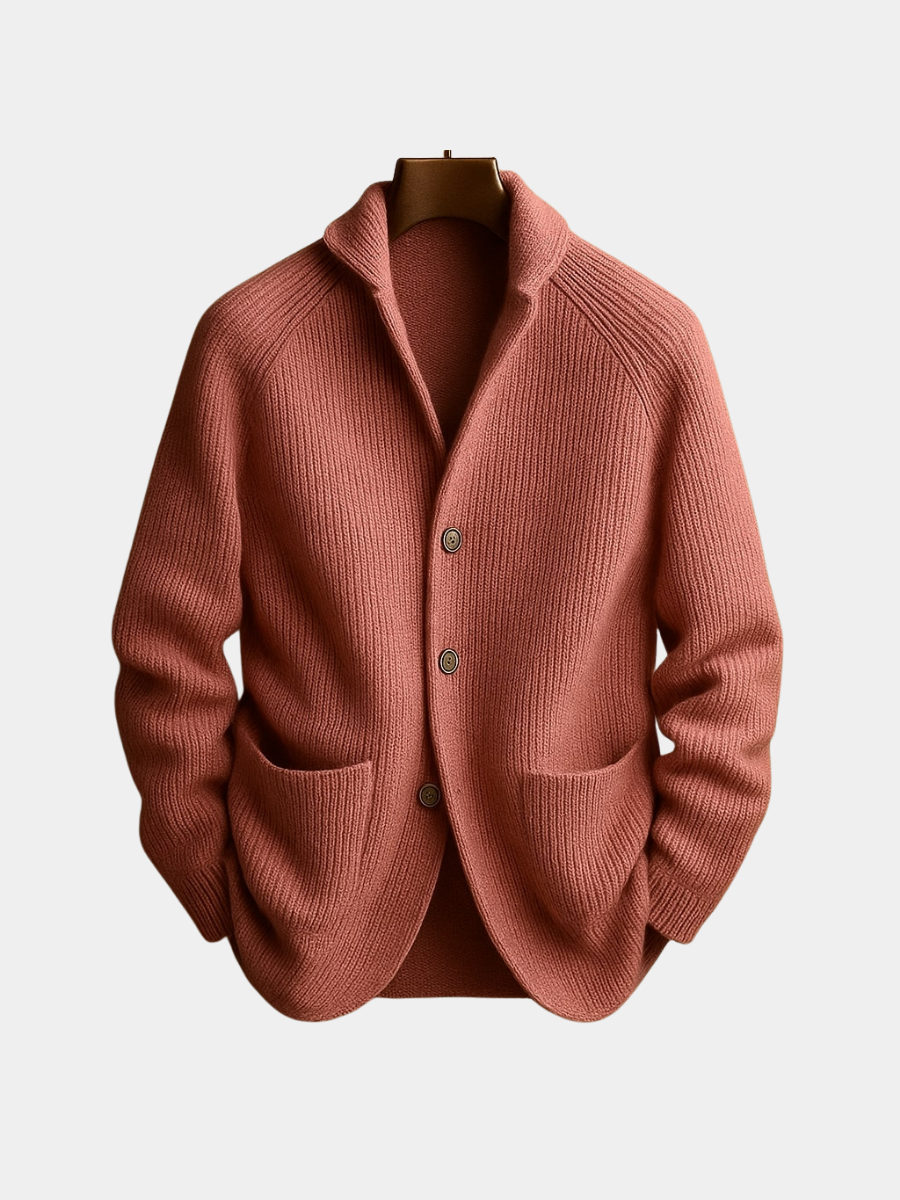 Wool Blend Sweater with Multiple Pockets