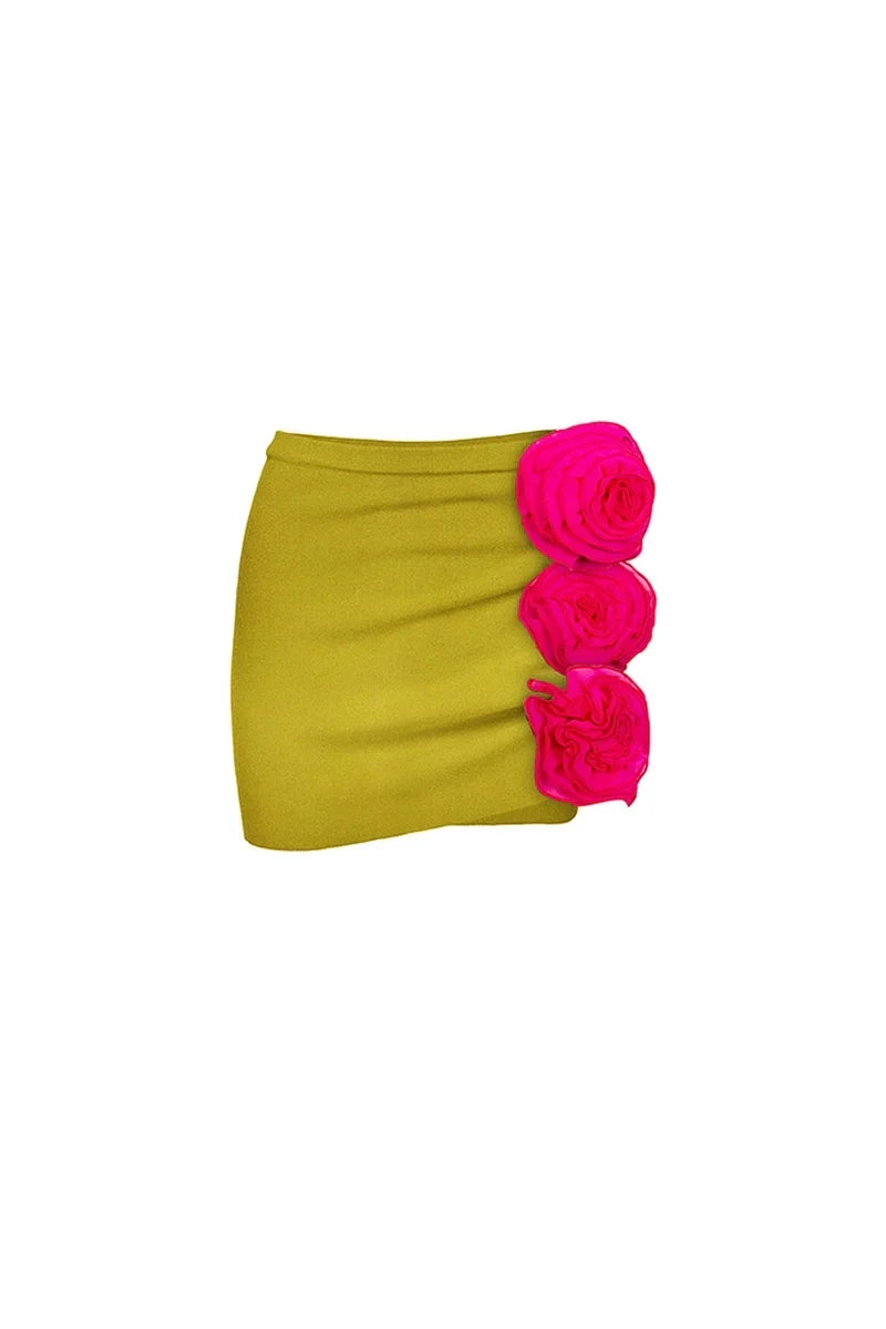 Flower Decor One-Piece Swimwear