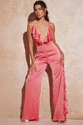 Agnes Ruffled V-Neck Jumpsuit