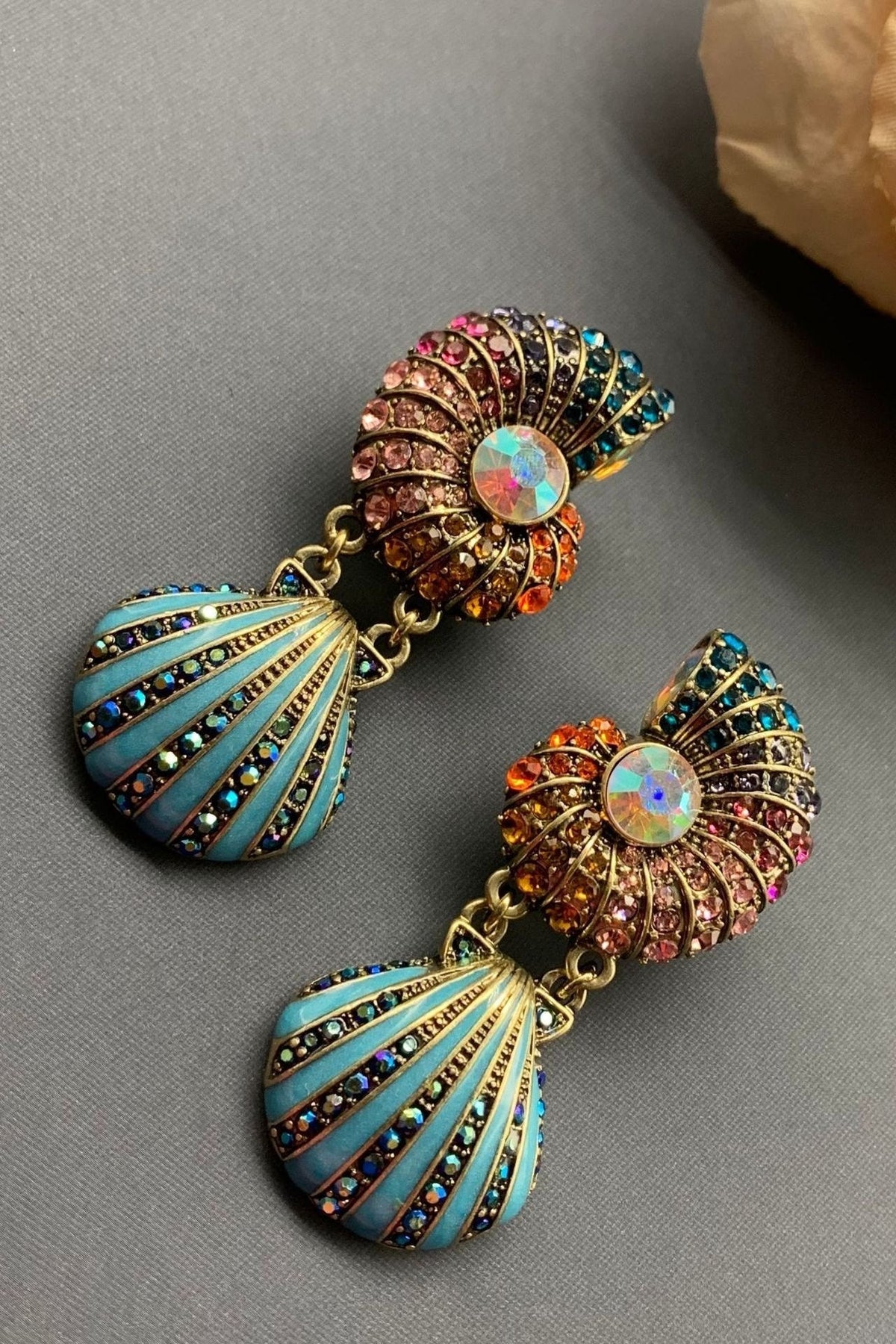 Statement Amalia Flicker Shell Earrings