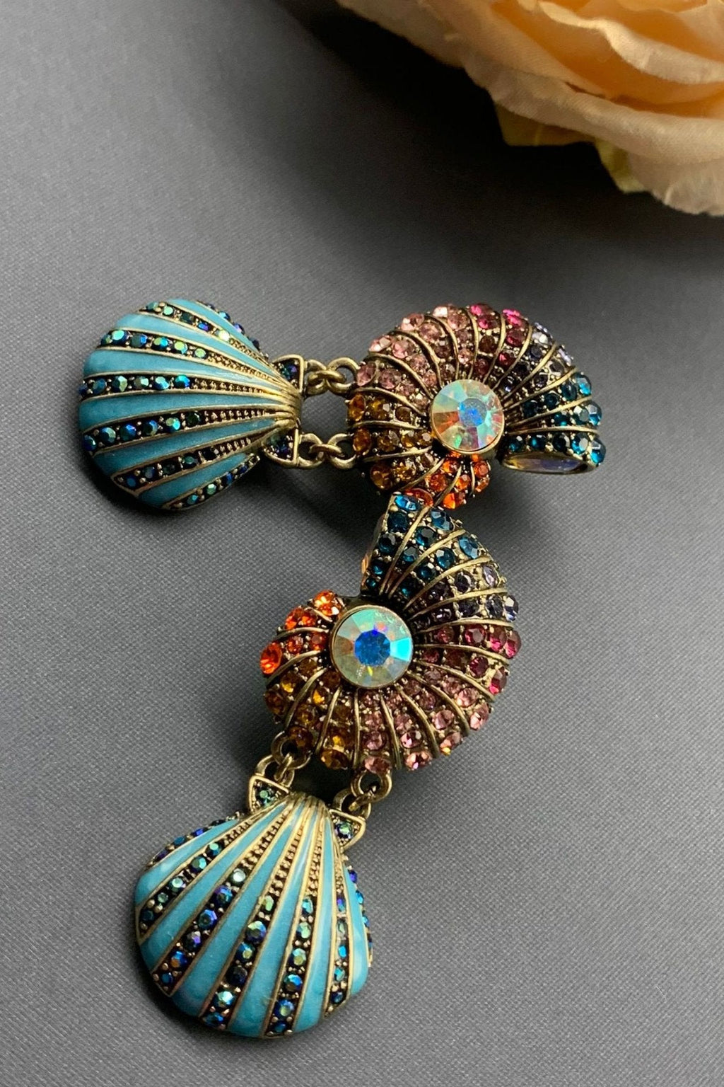 Statement Amalia Flicker Shell Earrings