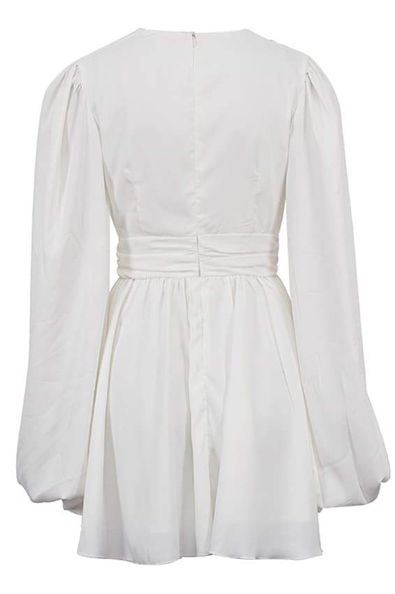 Amelia Deep V-Neck Mini-Length Dress