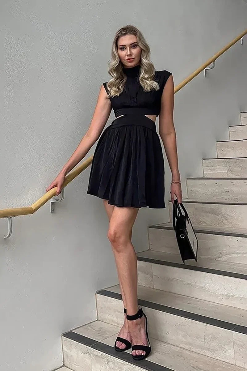 Beatrice Mini-Length Dress - Black
