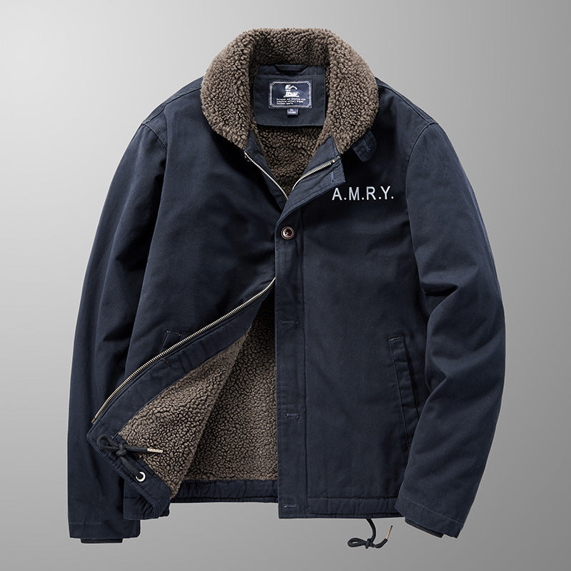 Corduroy Jacket with Fleece-Lined