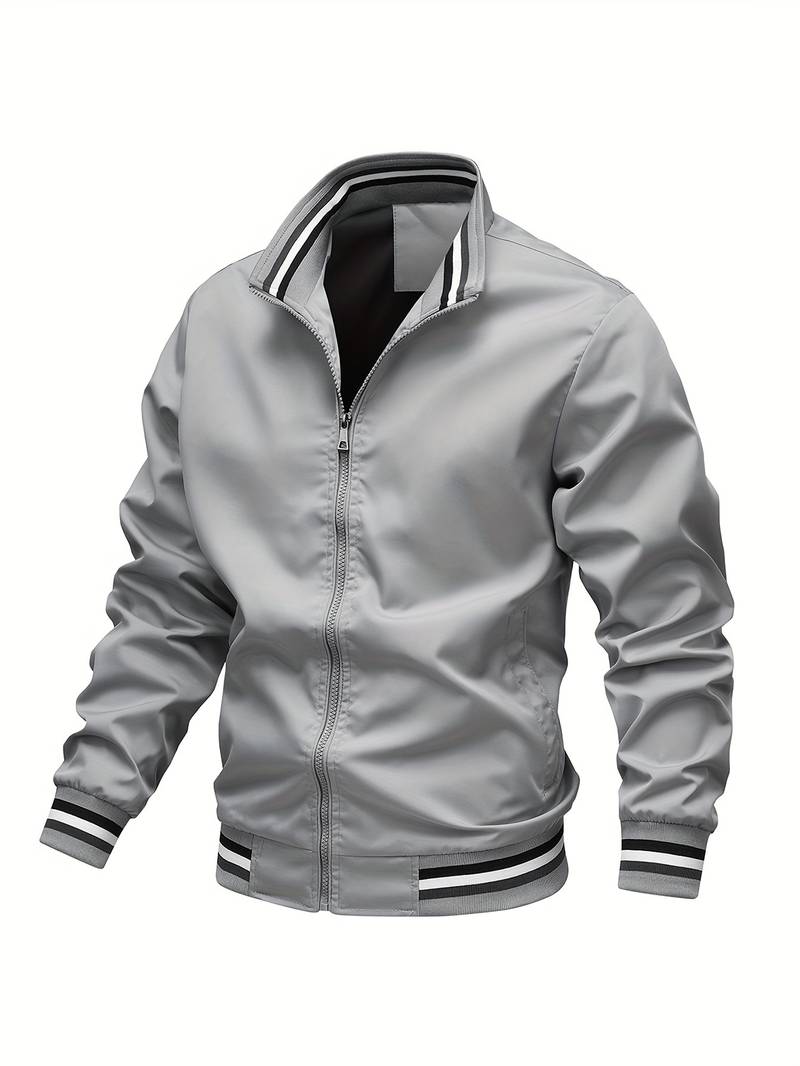 Lightweight Polyester Bomber Jacket