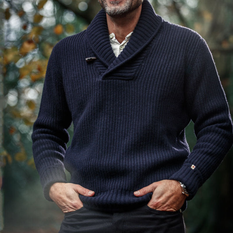 Wool Blend Cardigan with Zip Front