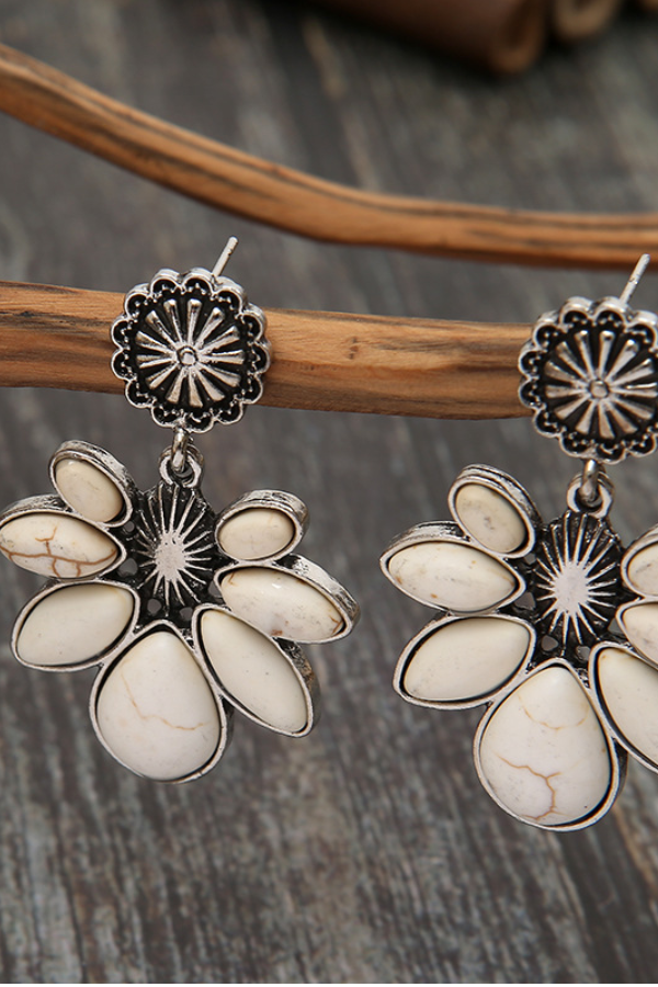 Women's Boho Flower Drop Earrings