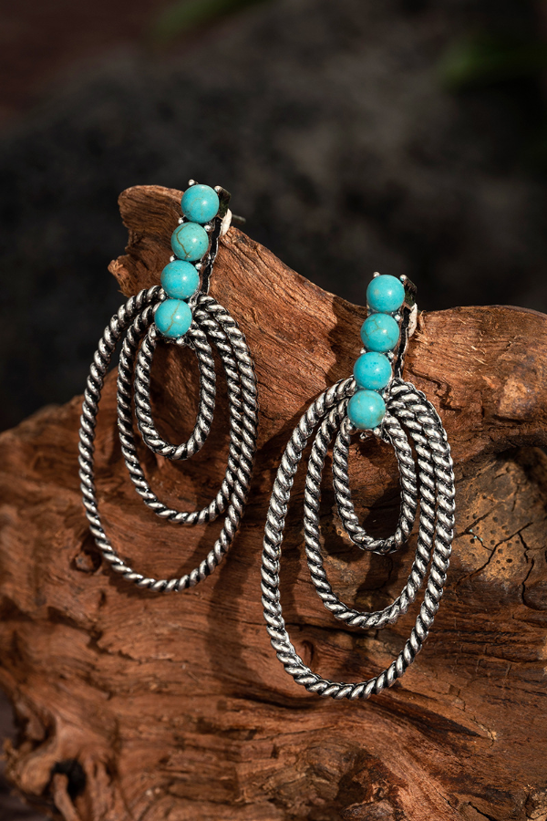 Women's Boho Turquoise Earrings