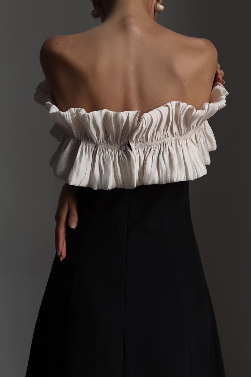 Bonnie Off-Shoulder Ruffled Maxi-Length Dress