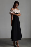 Bonnie Off-Shoulder Ruffled Maxi-Length Dress