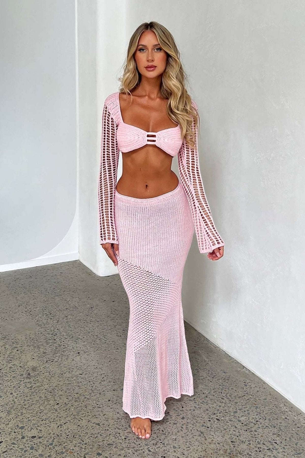 Coordinated Brook Cropped Knit Set